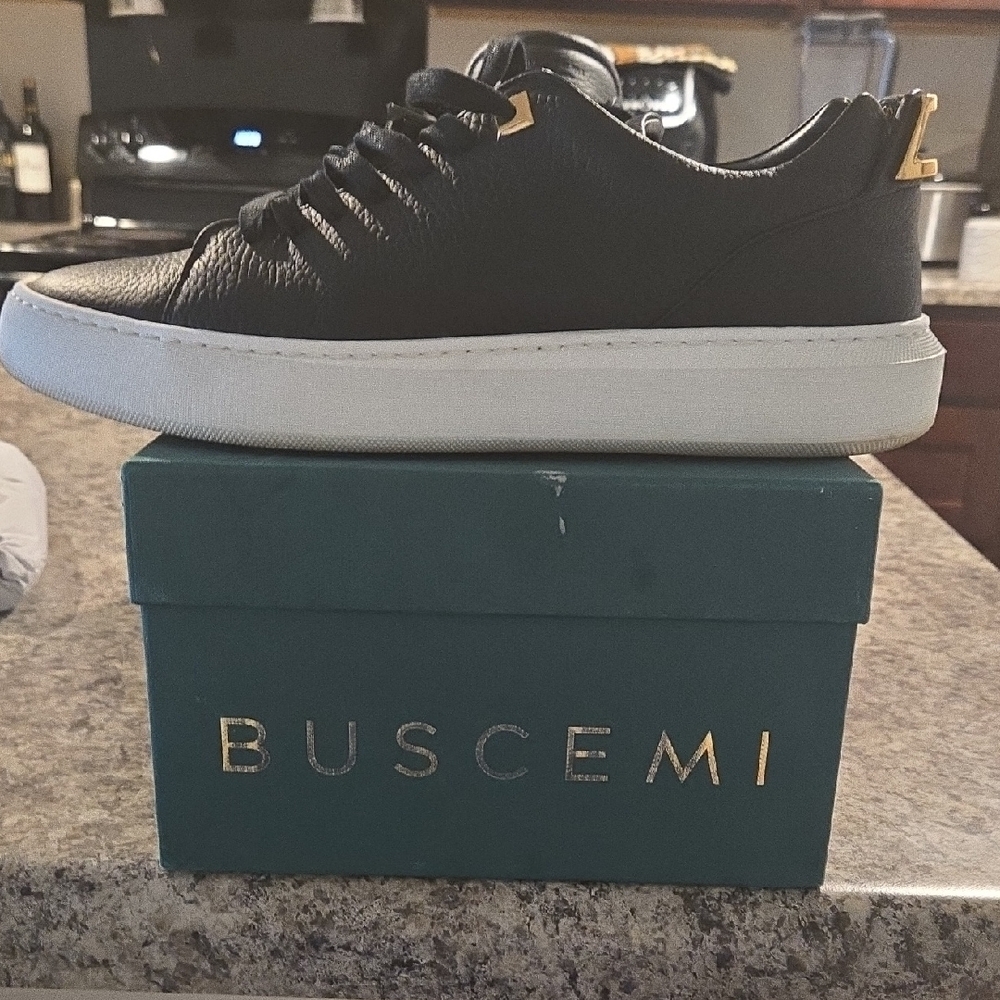 Buscemi Black Leather Men's Shoes